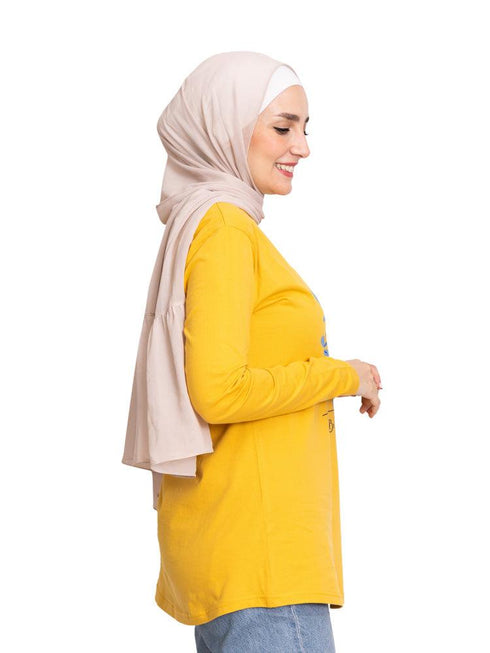 Sun Flower Printed Long - Sleeve Design 45 - Khotwh